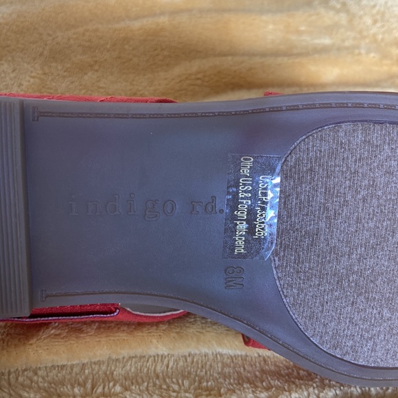 New women’s sandals burnt orange vintage design in 8M - Picture 5 of 6